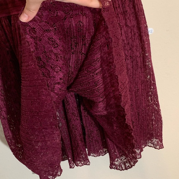 Victoria’s Secret (size XL) Intimate Burgundy Babydoll Lace Razorback Nighty - Picture 7 of 11